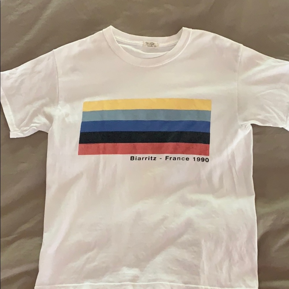 John Galt Biarritz France short sleeve tee.